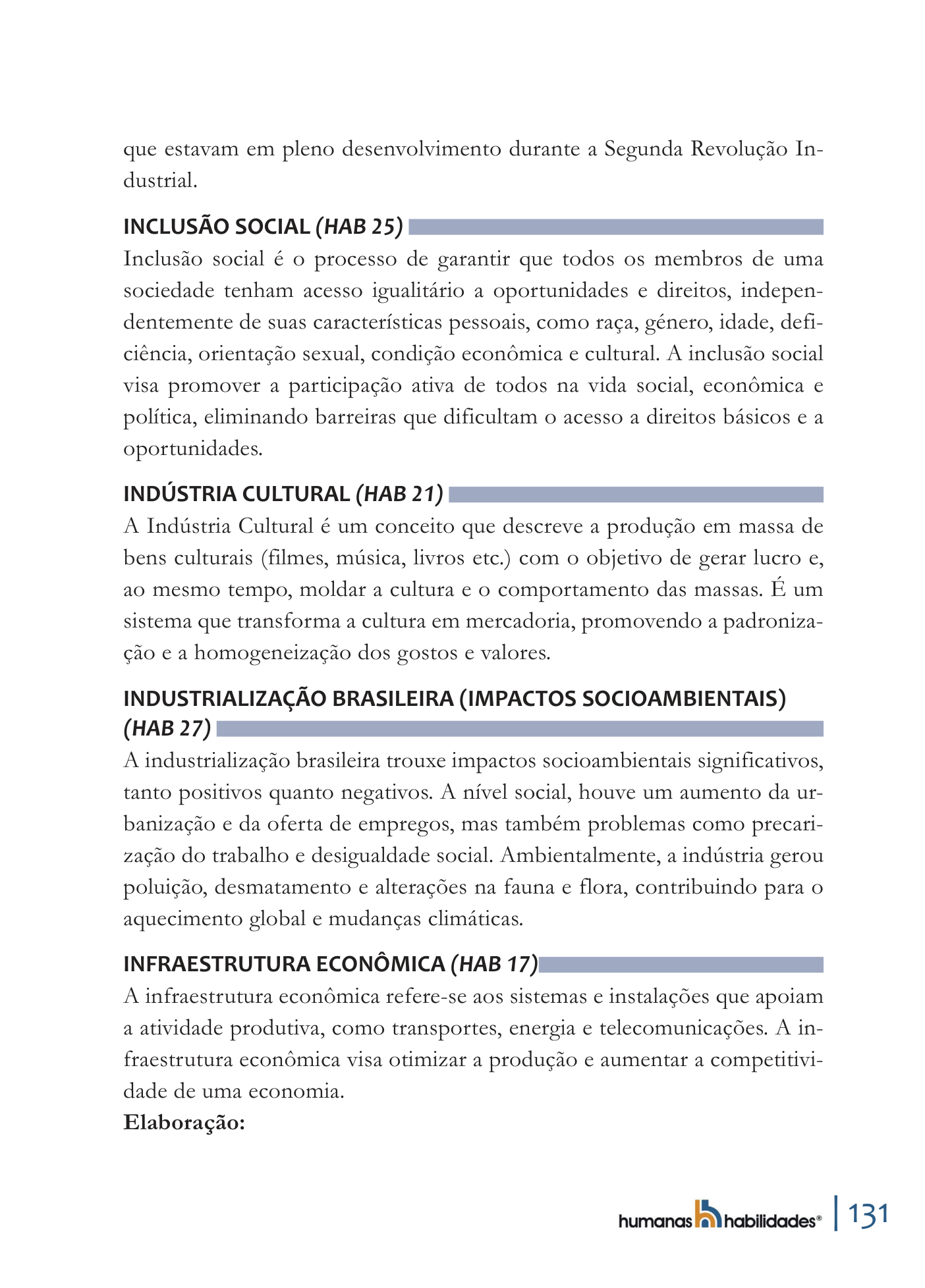 Página 131 do dicionário com o verbete Indústria Cultural (HAB 21)